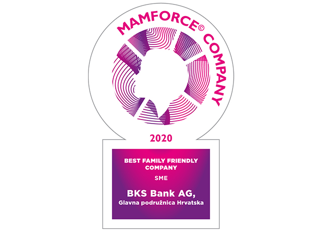 <h2><strong>BKS Bank</strong> je <strong>najbolja tvrtka prijatelj obitelji</strong></h2>