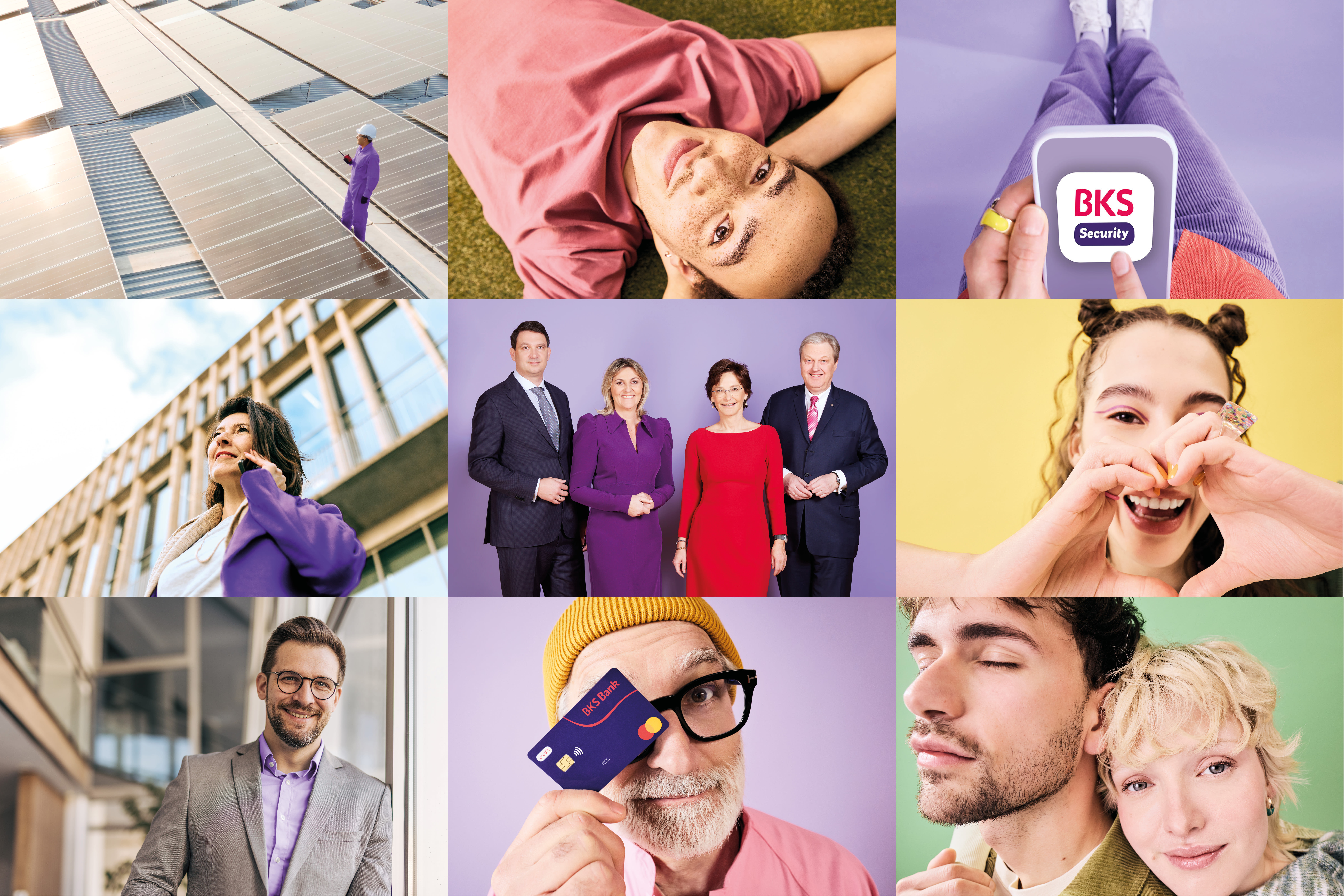 Kolaž s prikazima iz svijeta bankarstva, prirode i tehnologije – tko smo mi: pregled BKS Banke Kolaž s prikazima iz svijeta bankarstva, prirode i tehnologije – tko smo mi: pregled BKS Banke