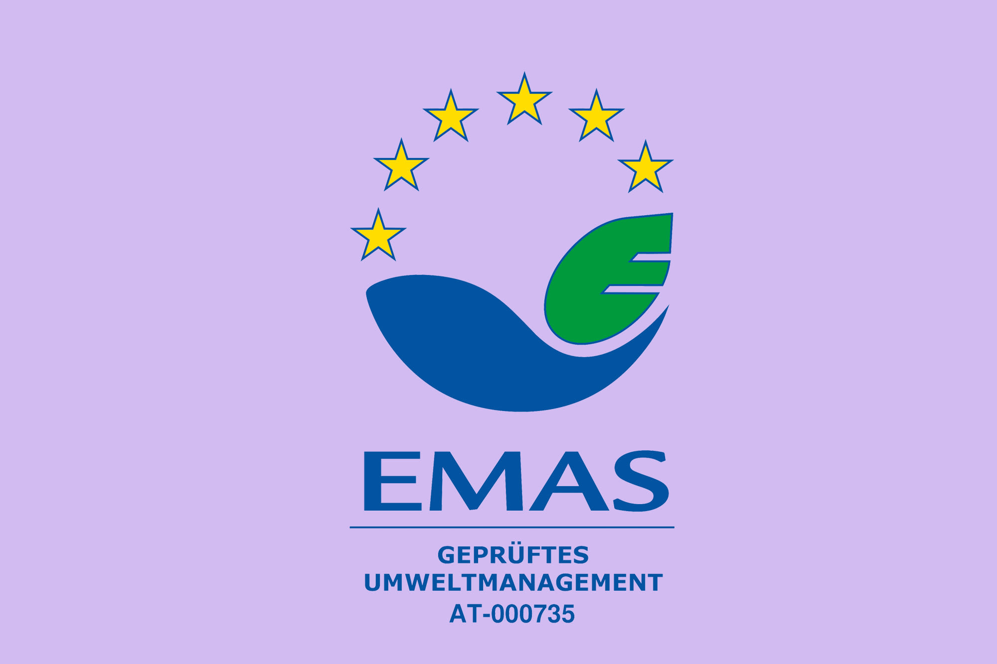 Certifikát EMAS na fialovom pozadí - BKS Bank sa zaviazala k certifikovanému environmentálnemu manažérstvu a udržateľnosti. Certifikát EMAS na fialovom pozadí - BKS Bank sa zaviazala k certifikovanému environmentálnemu manažérstvu a udržateľnosti.